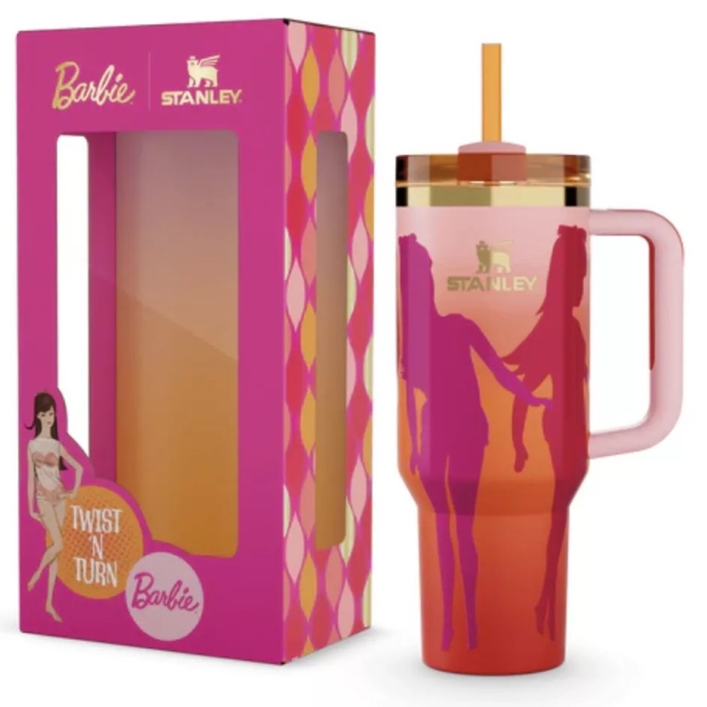 Barbie x Stanley Tumbler 60’s Twist’nTurn 40oz Quencher In Hand Twist ‘N Turn